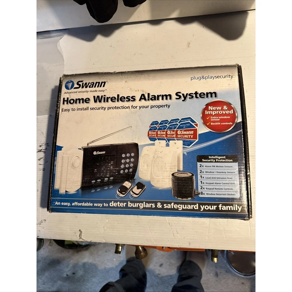 NEW Swann Home Wireless Alarm System SW347-WA2 2x Motion Detector 2x Window Door